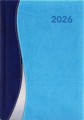 Naptár, tervező, A5, heti, DAYLINER, "Dubai", kék-világoskék