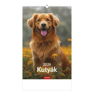 Naptár, fali, TOPTIMER "Kutyák"