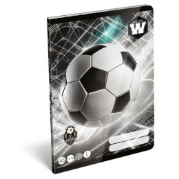 Füzet, tűzött, A5, vonalas, 32 lap, 1. osztály, LIZZYSULI, "Top League","14-32"